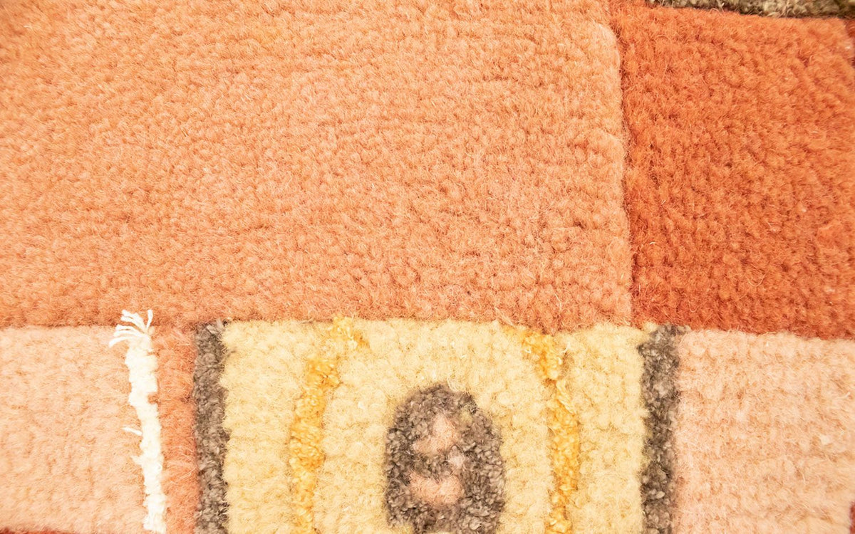 Nepal Tæppe - 60 x 40 cm - pink