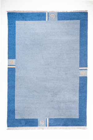 Nepal Tæppe - 300 x 200 cm - lyseblå