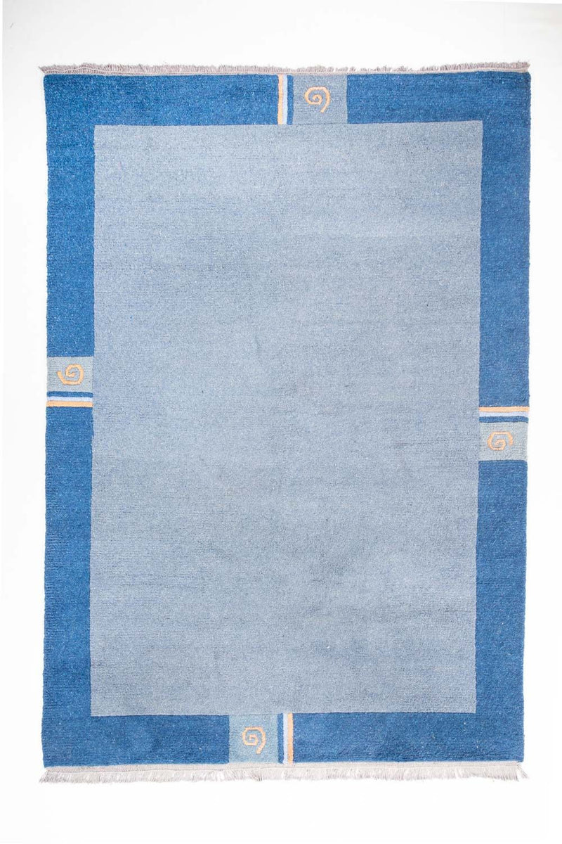 Nepal Tæppe - 300 x 200 cm - lyseblå
