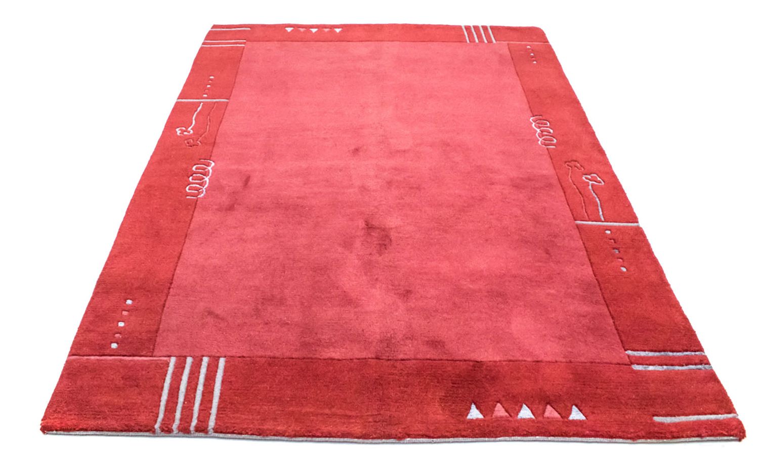 Nepal Tæppe - 230 x 160 cm - rød