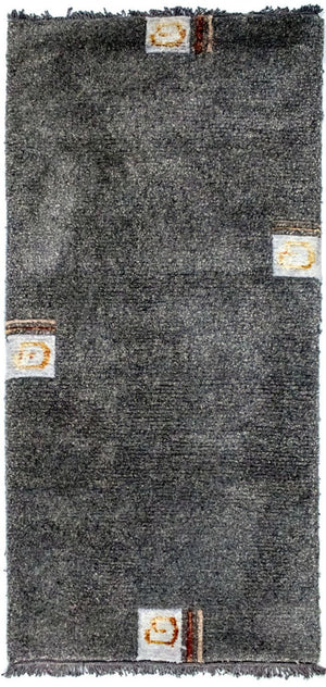 Nepal Tæppe - 140 x 70 cm - sølv