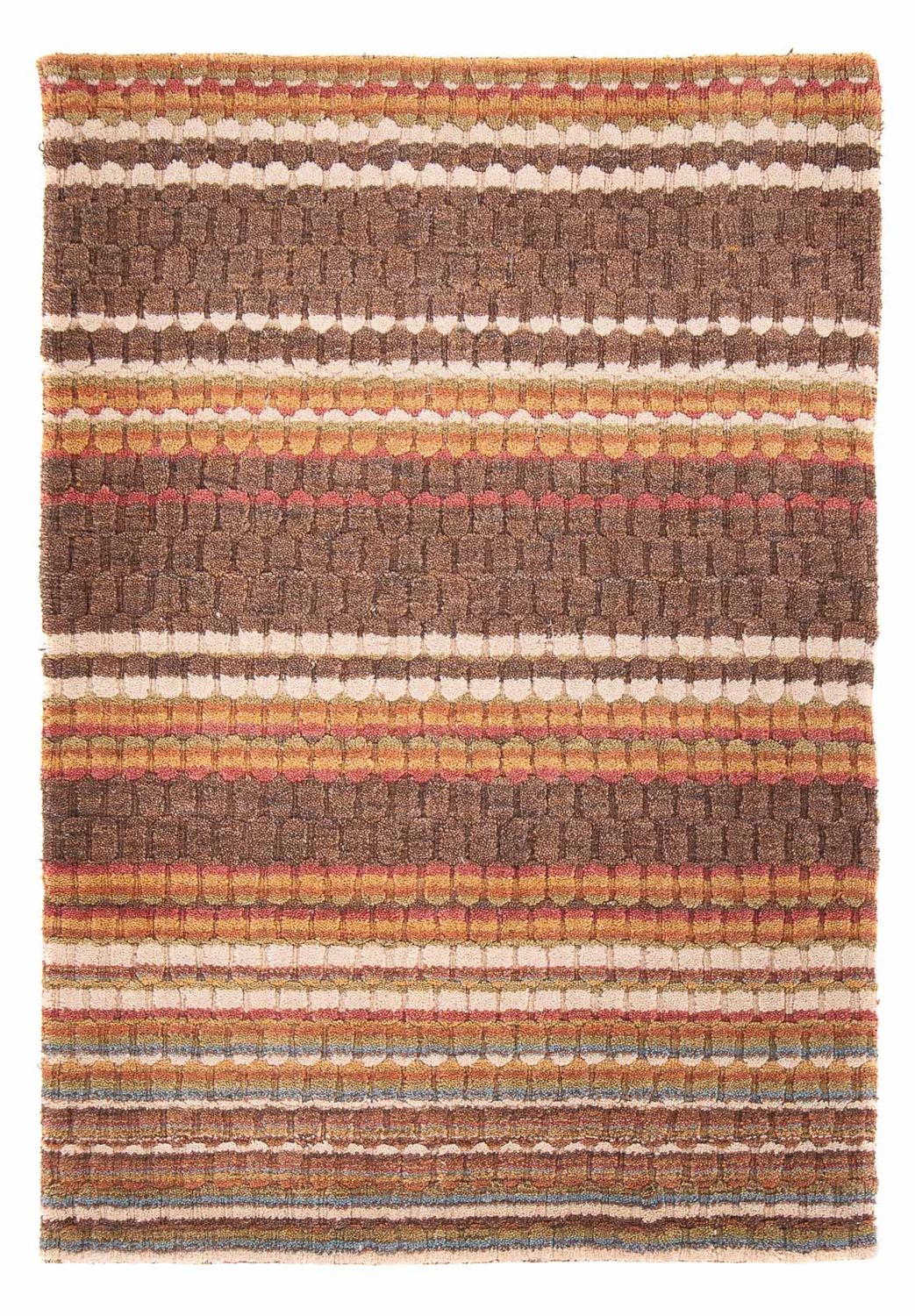 Gabbeh Tæppe - Loribaft Softy - 150 x 100 cm - mørkebrun
