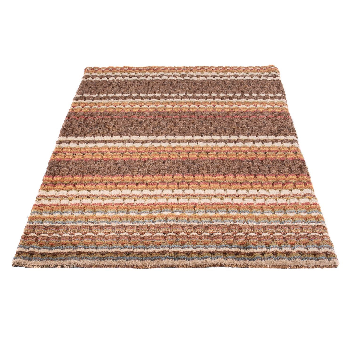 Gabbeh Tæppe - Loribaft Softy - 150 x 100 cm - mørkebrun