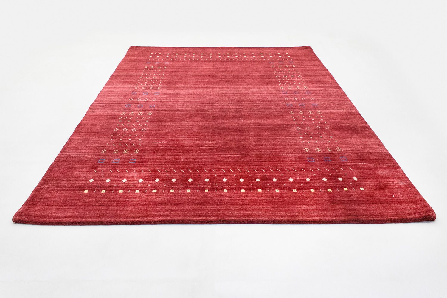 Uldtæppe - 240 x 170 cm - rød