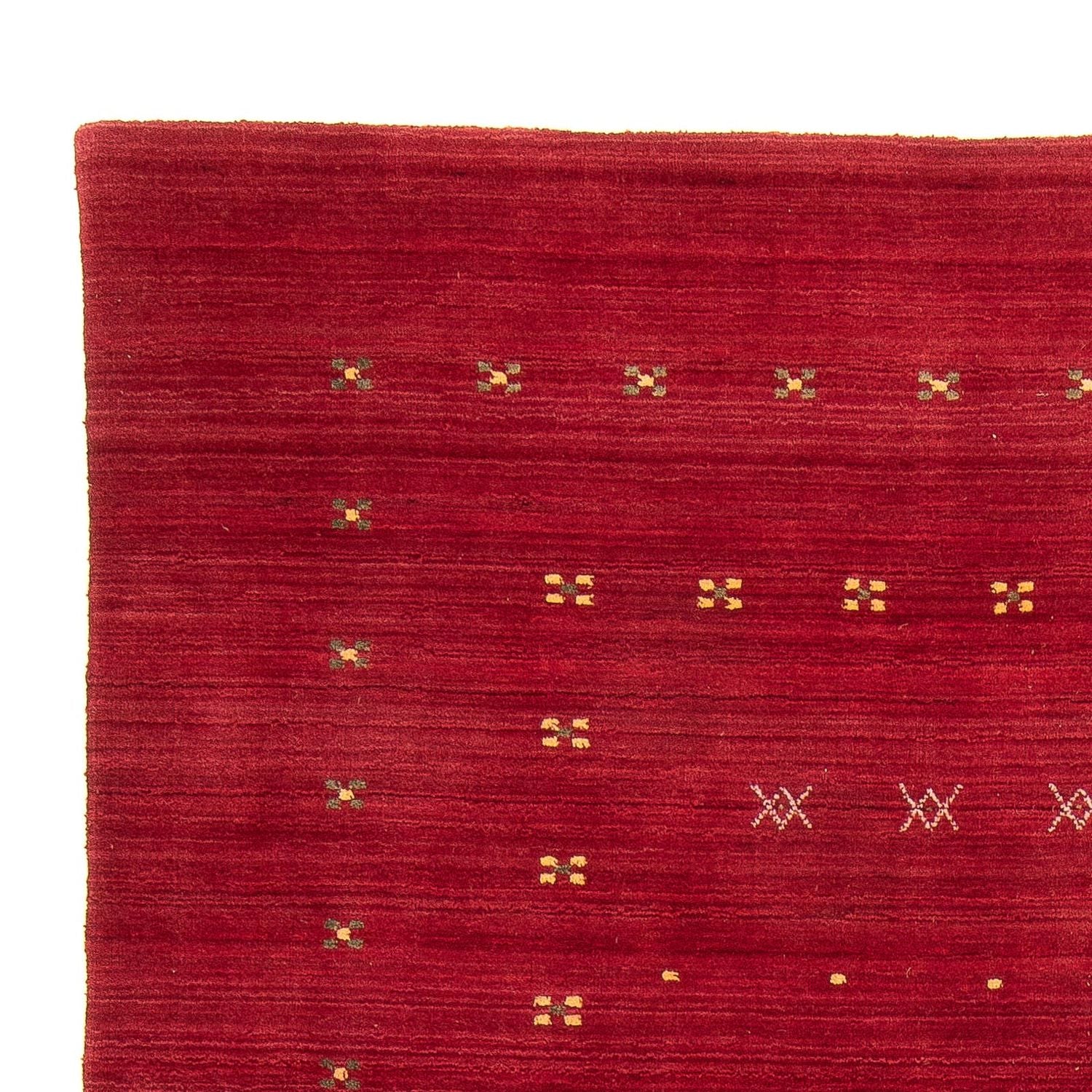 Gabbeh Tæppe - Loribaft Softy - 240 x 170 cm - mørkerød