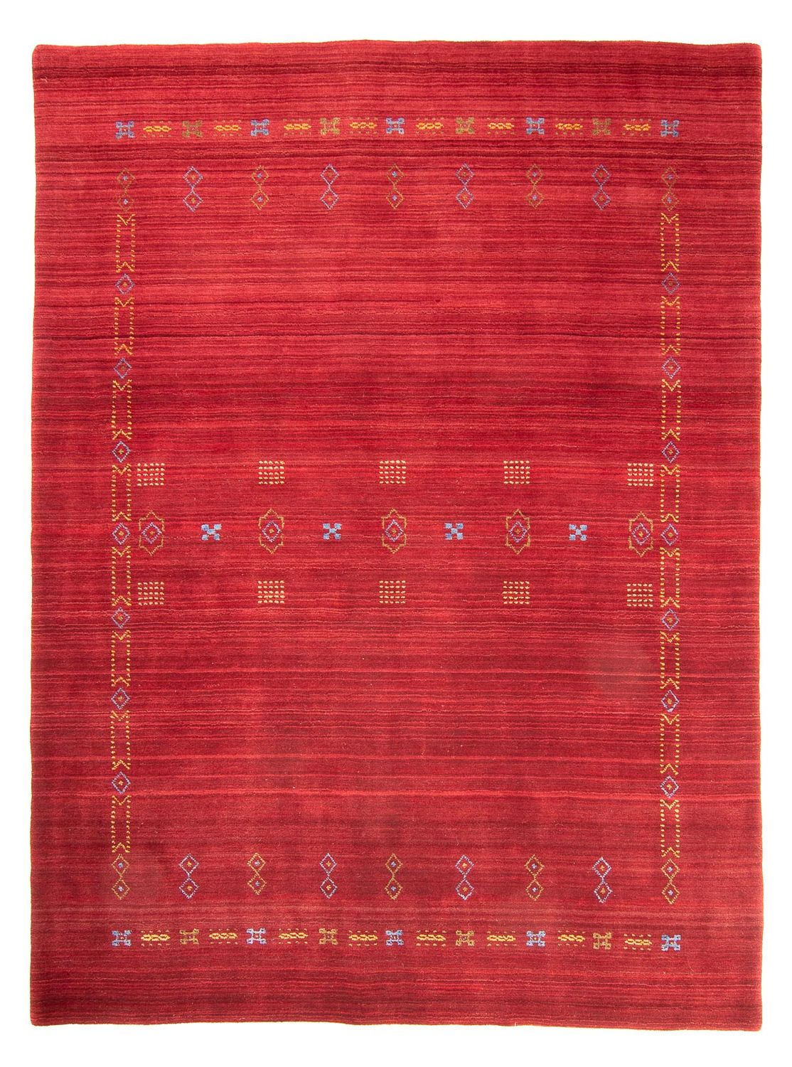Gabbeh Tæppe - Loribaft Softy - 240 x 170 cm - mørkerød