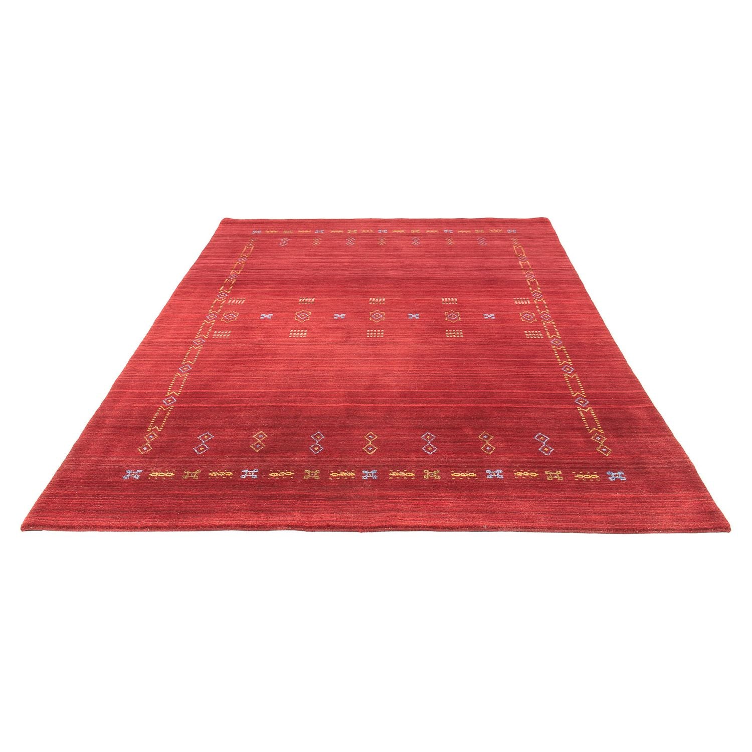 Gabbeh Tæppe - Loribaft Softy - 240 x 170 cm - mørkerød