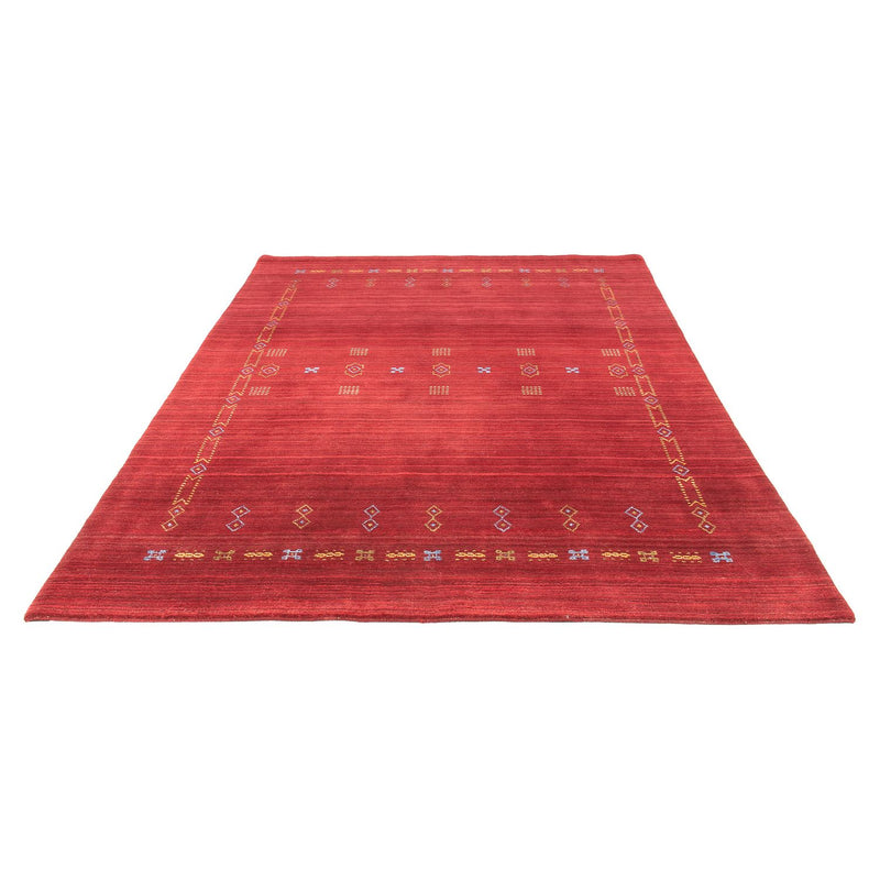 Gabbeh Tæppe - Loribaft Softy - 240 x 170 cm - mørkerød