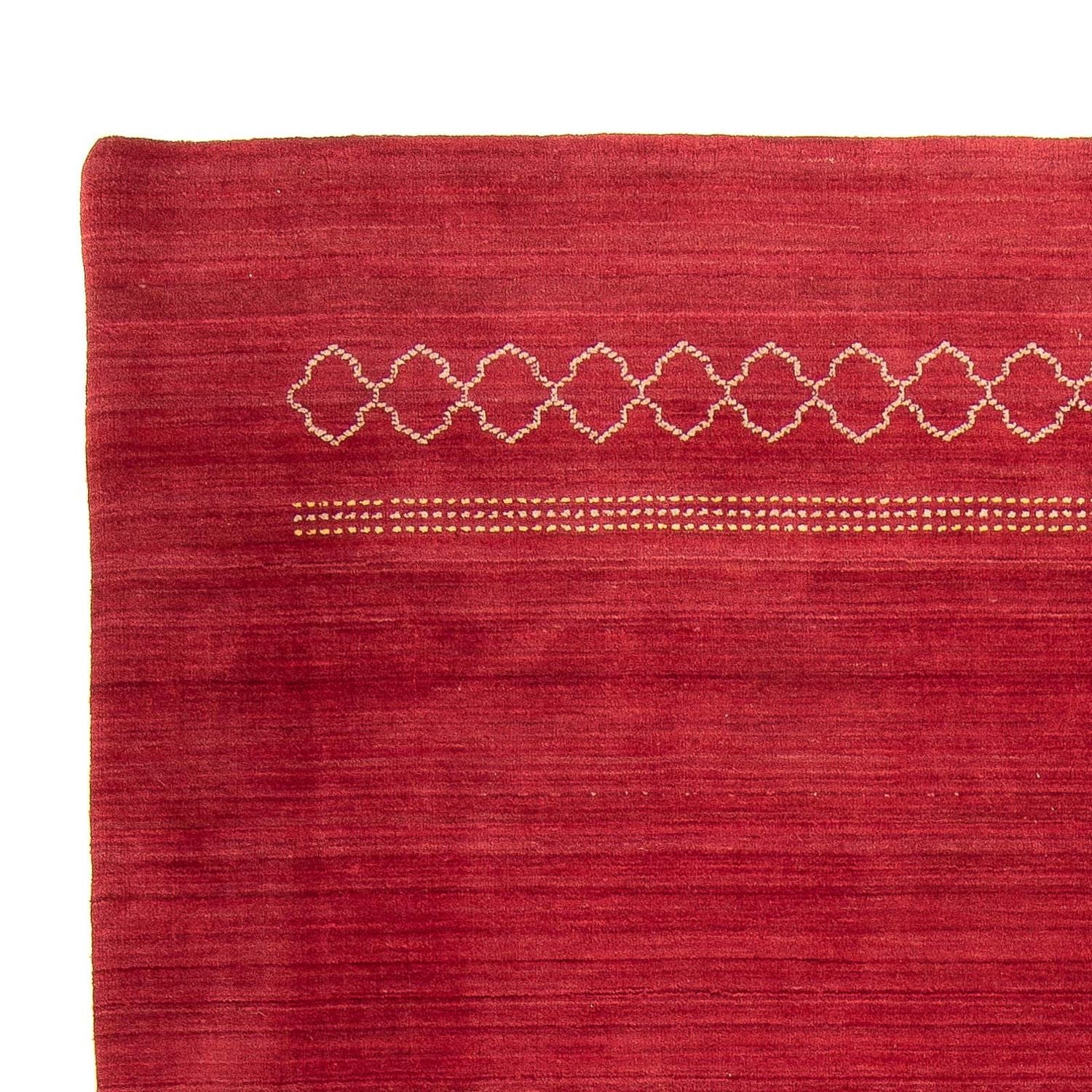 Gabbeh Tæppe - Loribaft Softy - 240 x 170 cm - mørkerød