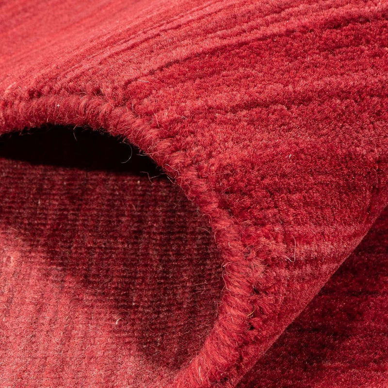 Gabbeh Tæppe - Loribaft Softy - 240 x 170 cm - mørkerød