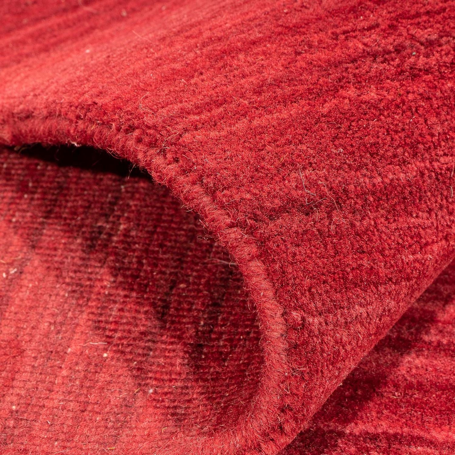 Gabbeh Tæppe - Loribaft Softy - 240 x 170 cm - mørkerød