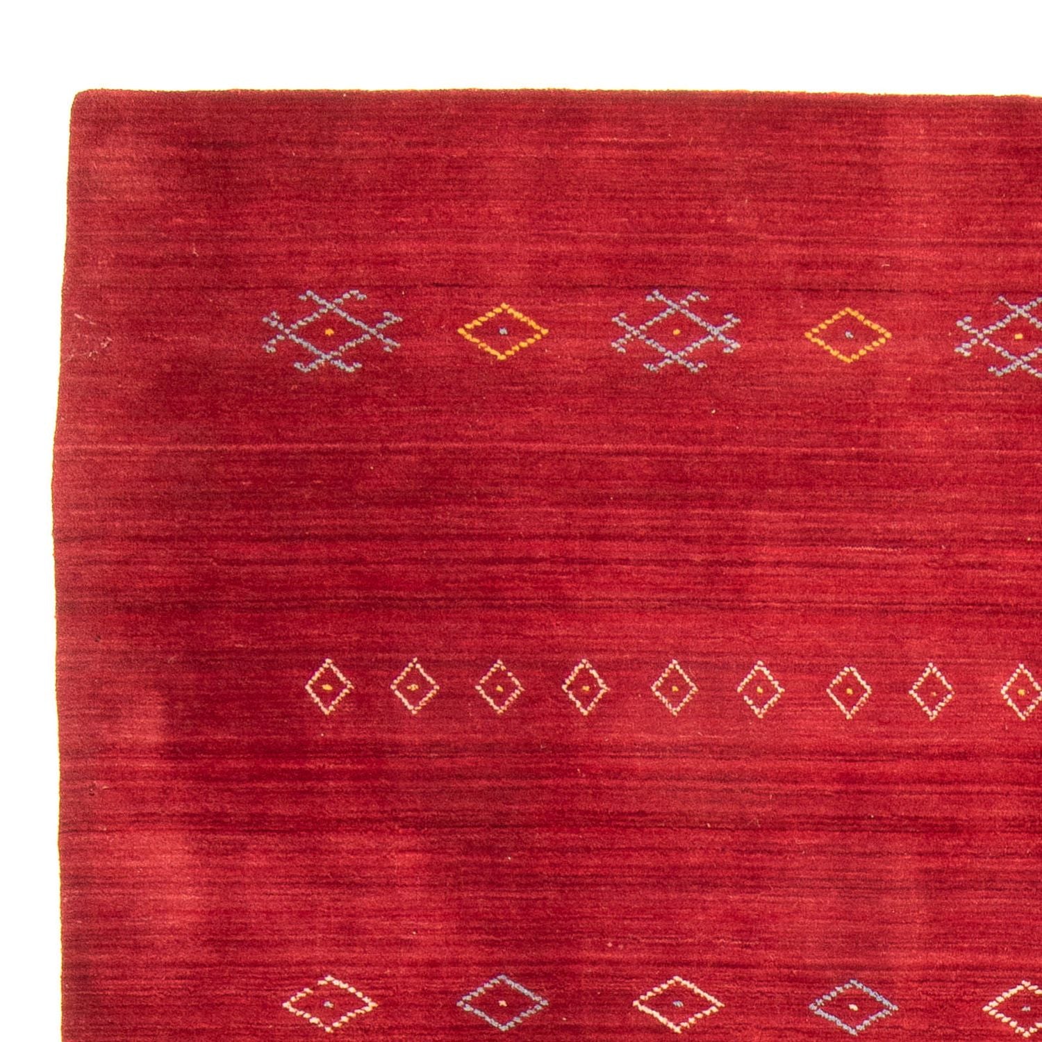Gabbeh Tæppe - Loribaft Softy - 240 x 170 cm - mørkerød