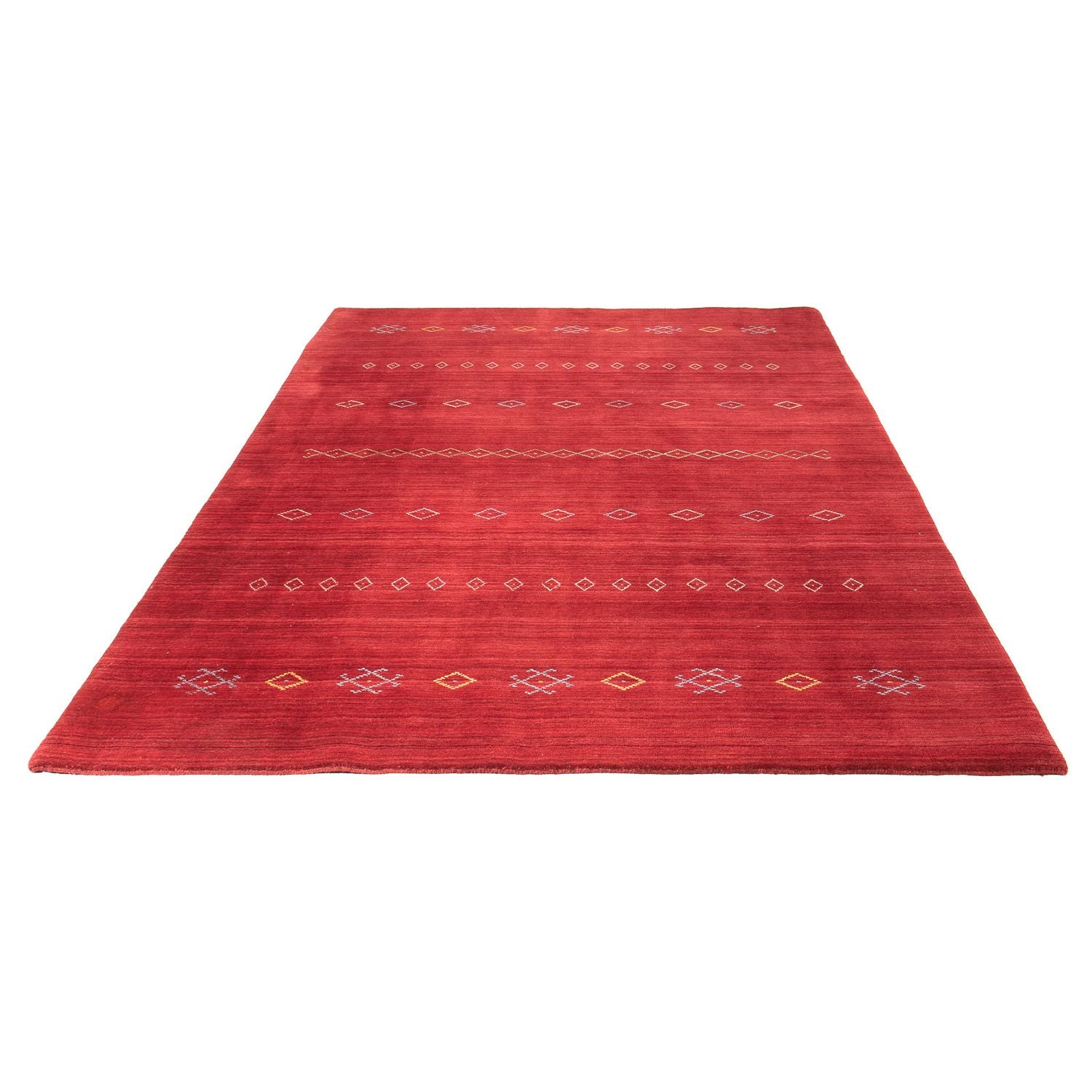 Gabbeh Tæppe - Loribaft Softy - 240 x 170 cm - mørkerød