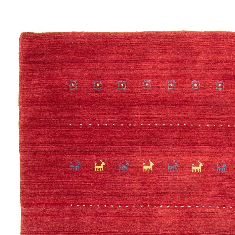 Gabbeh Tæppe - Loribaft Softy - 240 x 170 cm - mørkerød