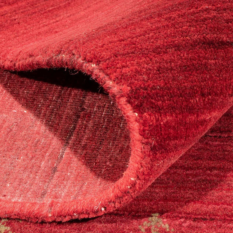 Gabbeh Tæppe - Loribaft Softy - 240 x 170 cm - mørkerød