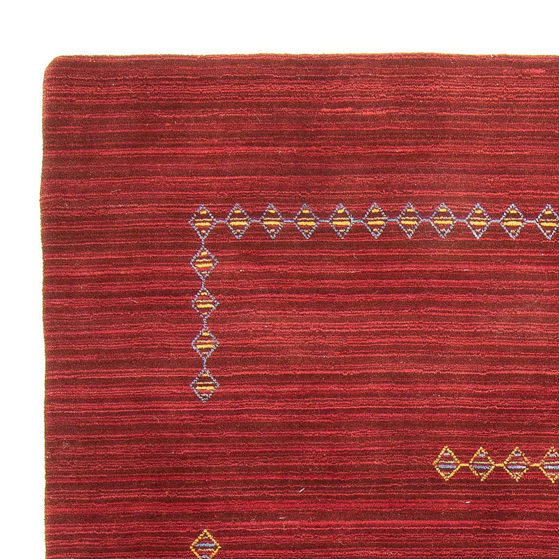 Gabbeh Tæppe - Loribaft Softy - 240 x 170 cm - mørkerød