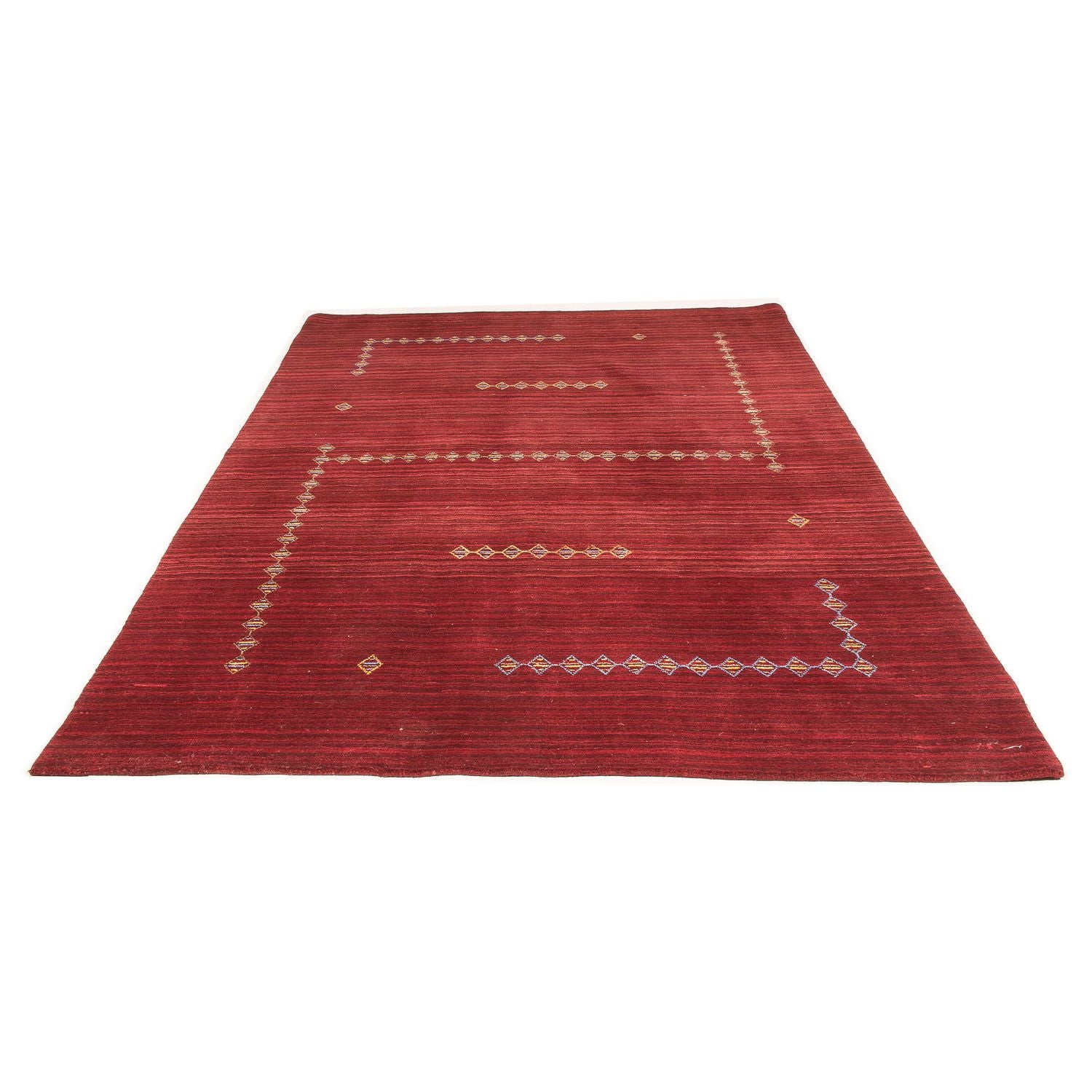 Gabbeh Tæppe - Loribaft Softy - 240 x 170 cm - mørkerød