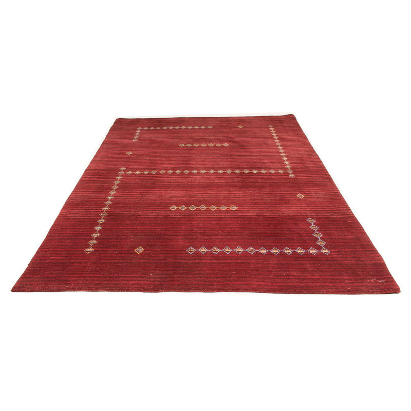 Gabbeh Tæppe - Loribaft Softy - 240 x 170 cm - mørkerød
