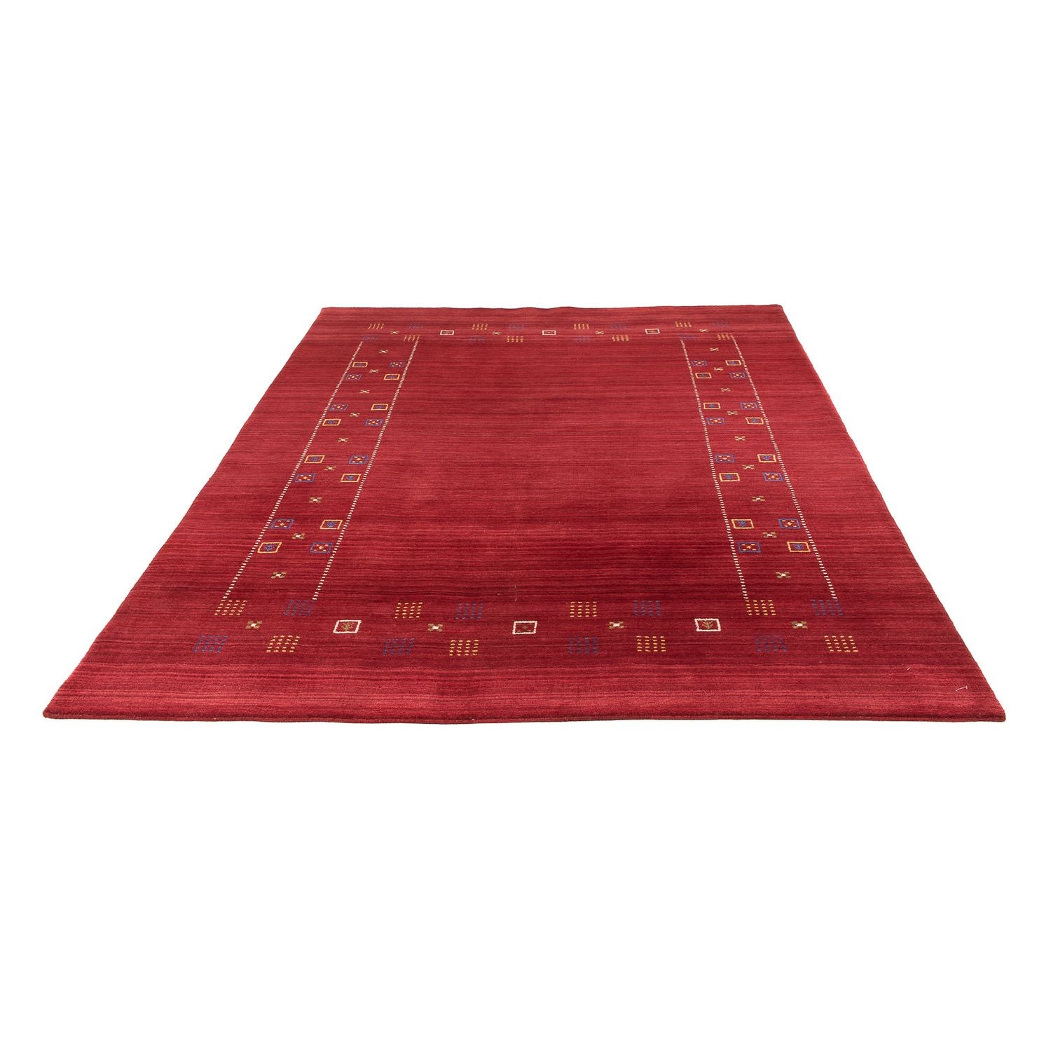 Gabbeh Tæppe - Loribaft Softy - 240 x 170 cm - mørkerød