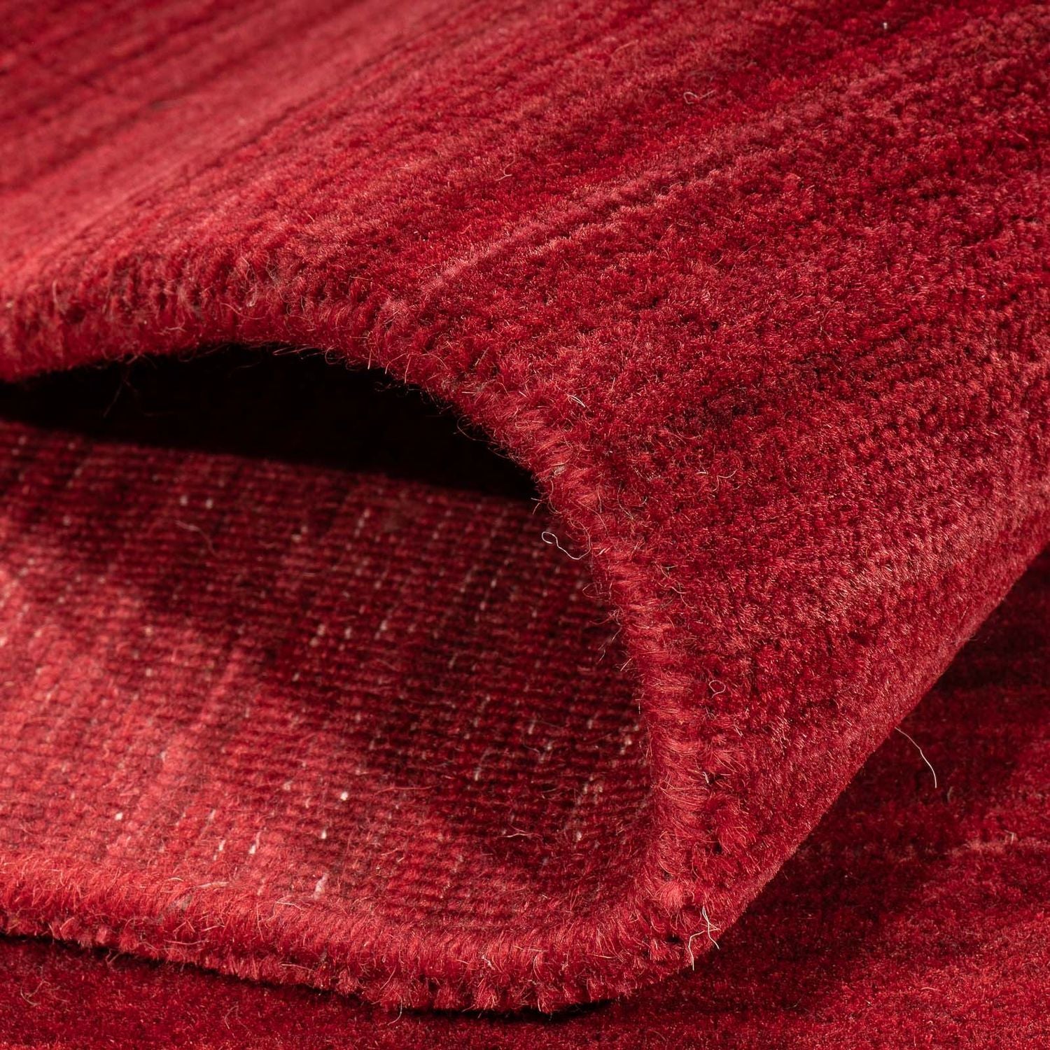 Gabbeh Tæppe - Loribaft Softy - 240 x 170 cm - mørkerød