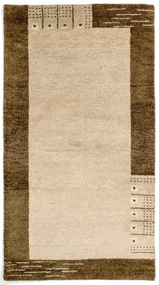 Gabbeh-tæppe - Indus - 165 x 90 cm - beige