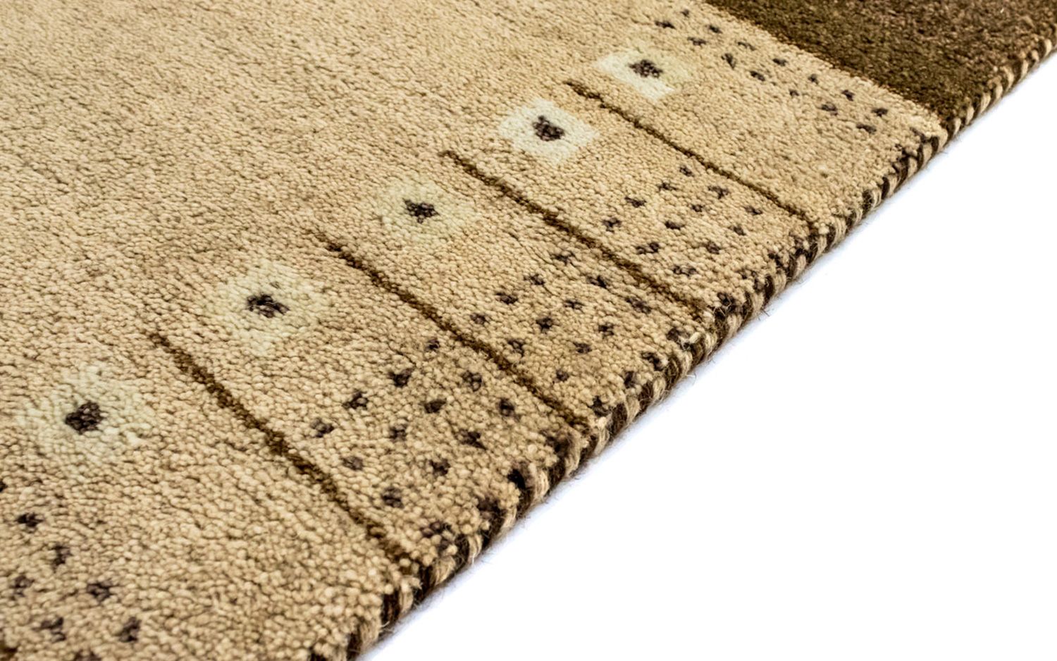 Gabbeh-tæppe - Indus - 165 x 90 cm - beige