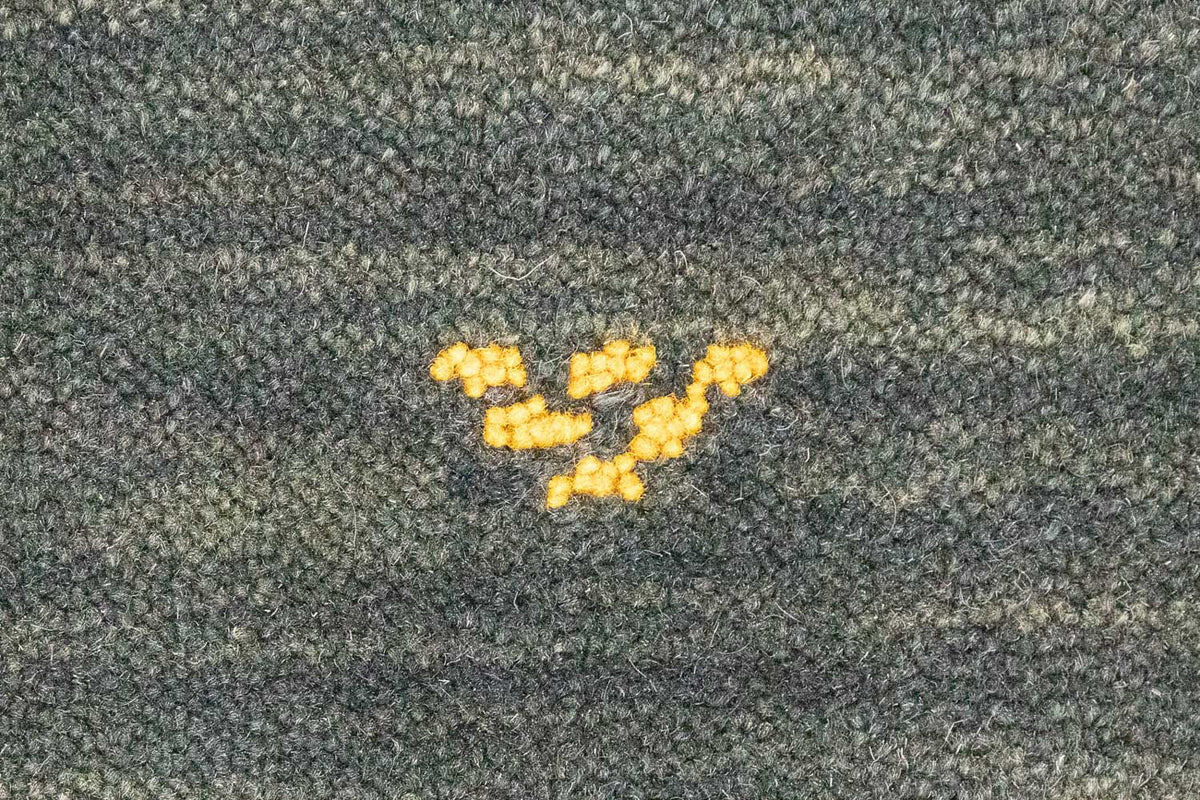 Gabbeh-tæppe - Softy - 120 x 70 cm - grøn