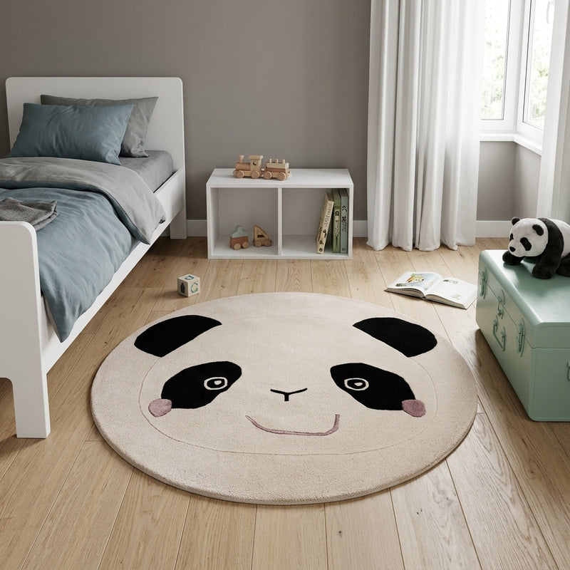 Panda Børnetæppe Rund