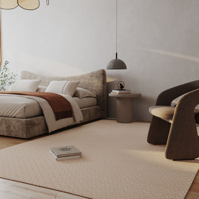 Uldtæppe - Pure Cloud - rektangulær