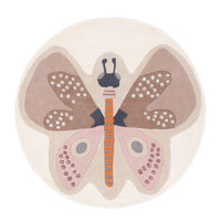Sommerfugl Børnetæppe Rund – product image