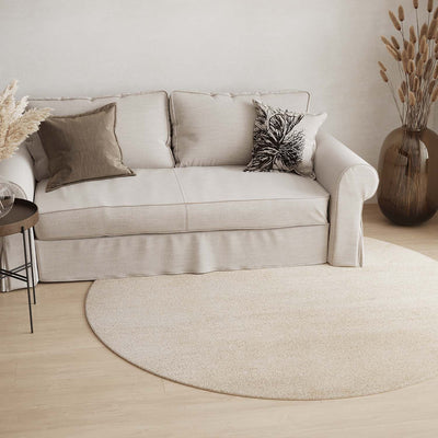 Berber tæppe - Fluffy - rundt