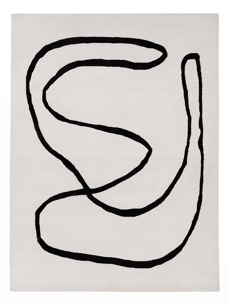 Uldtæppe - Abstract Allure - rektangulær