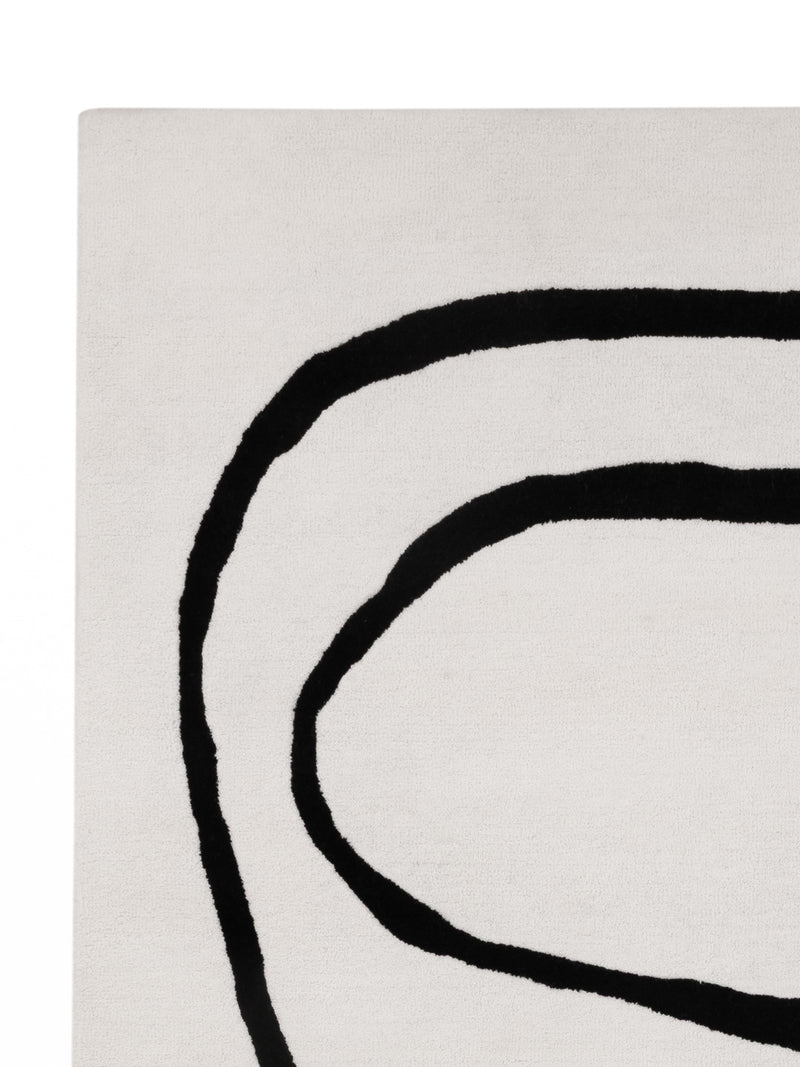 Uldtæppe - Abstract Allure - rektangulær