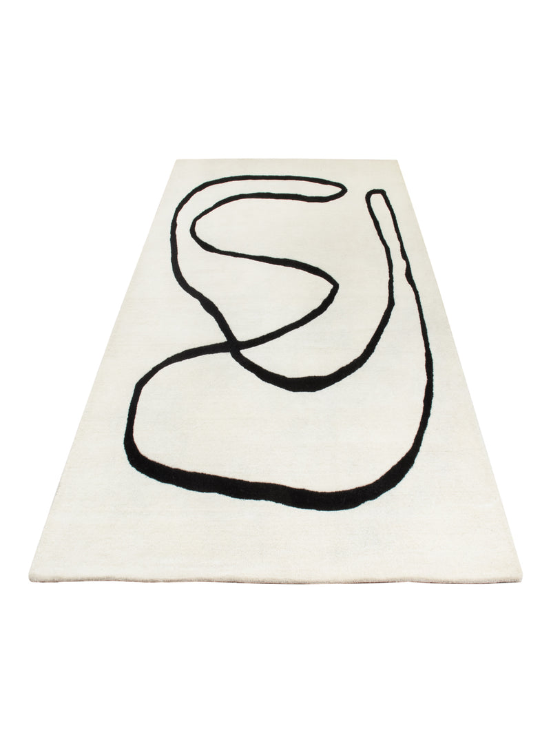 Uldtæppe - Abstract Allure - rektangulær