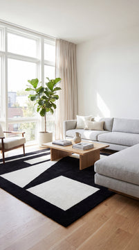 Designer tæppe - Nordic Clarity - rektangulær