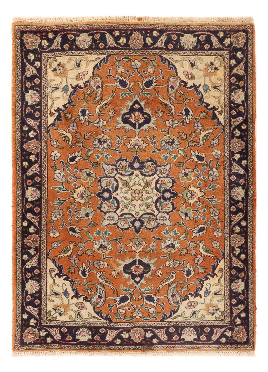 Persisk tæppe - Nomadisk - 135 x 102 cm - terrakotta