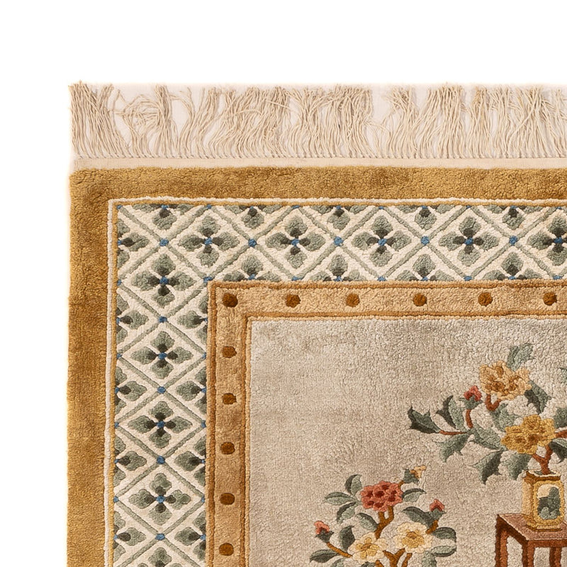 Silketæppe - China Silk - 154 x 93 cm - mørk beige