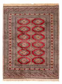 Pakistan Tæppe - 165 x 124 cm - mørk beige