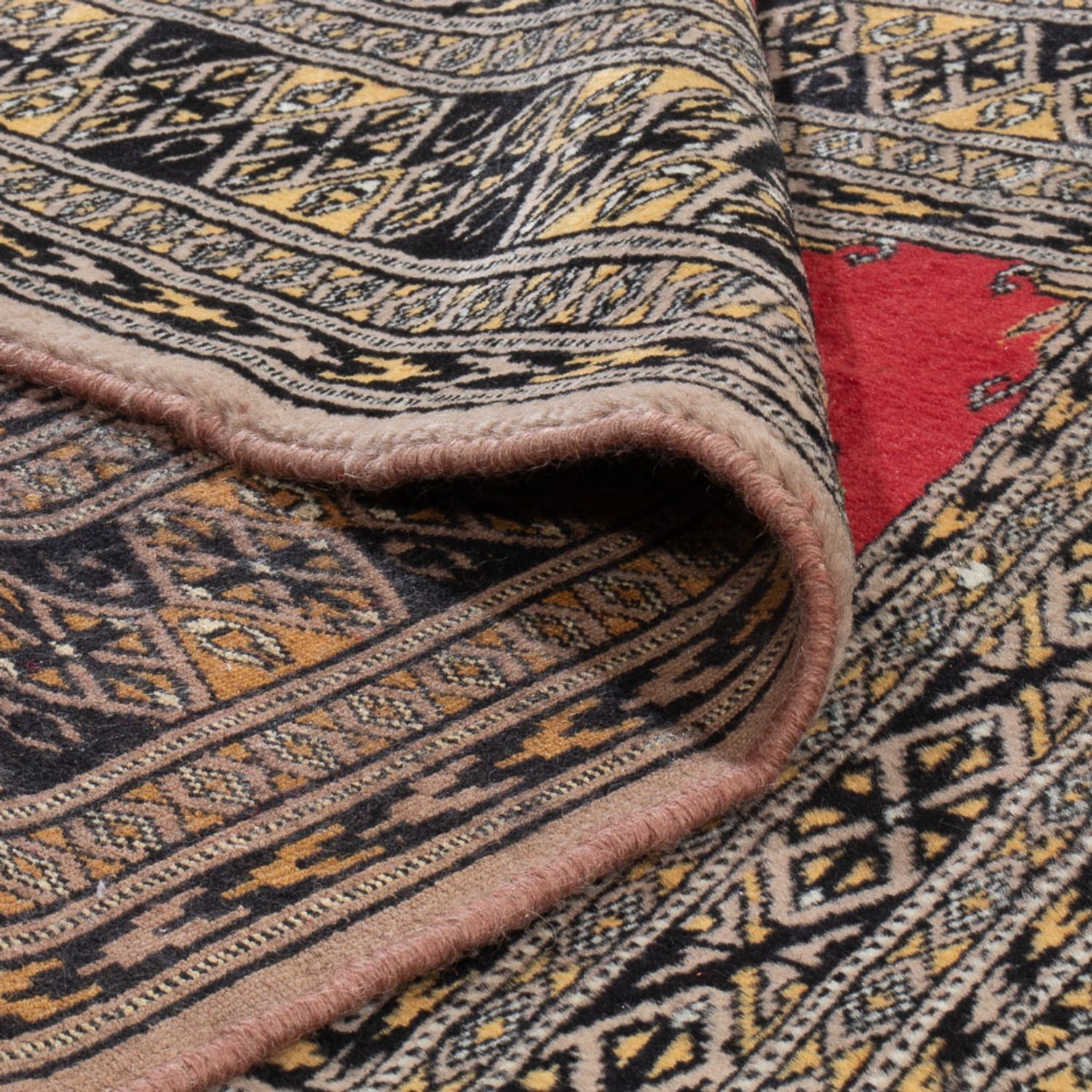 Pakistan Tæppe - 124 x 82 cm - rød
