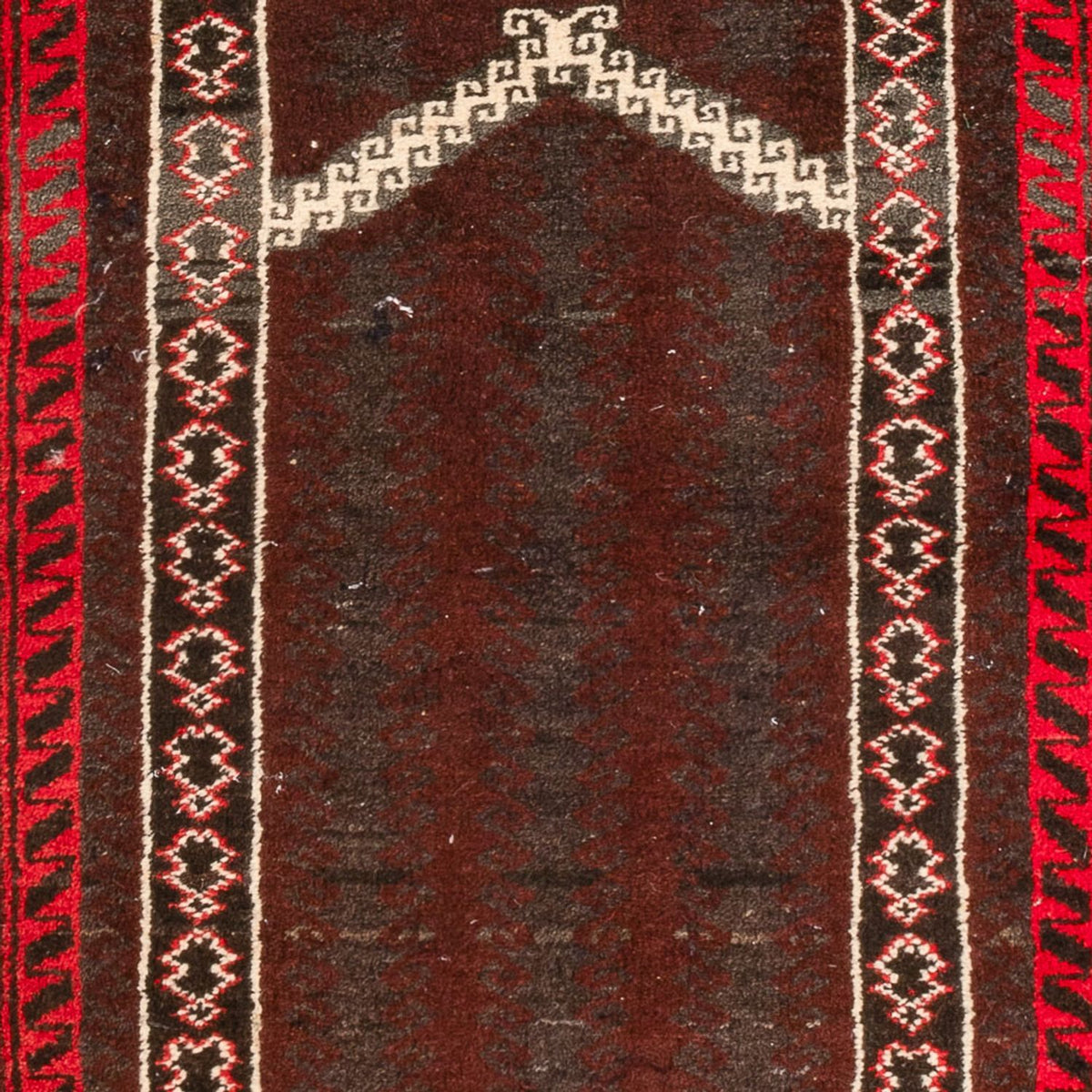 Baluch-tæppe - 147 x 97 cm - mørkerød