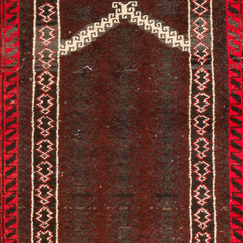Baluch-tæppe - 147 x 97 cm - mørkerød