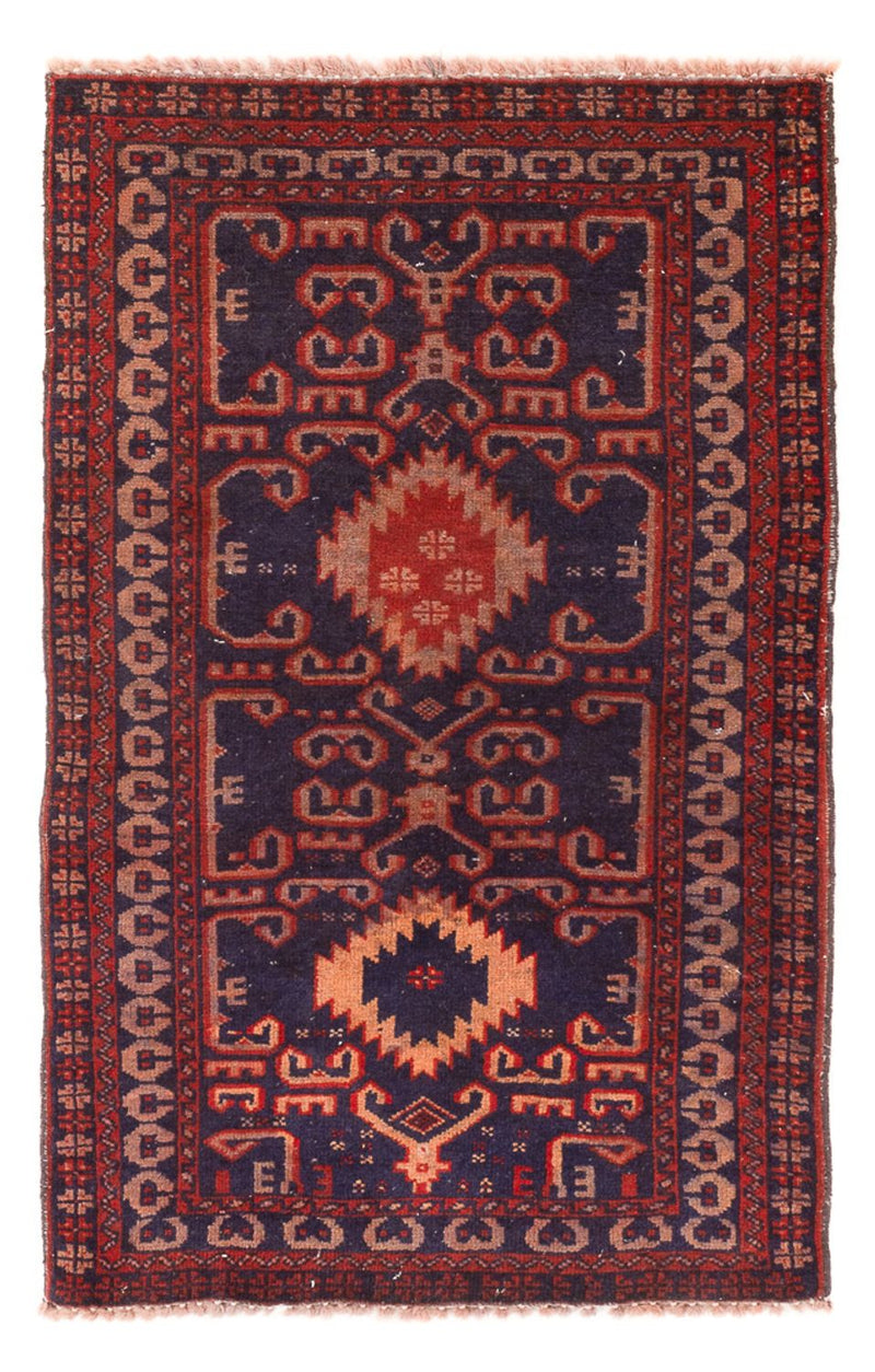 Baluch-tæppe - 120 x 60 cm - bordeaux rød