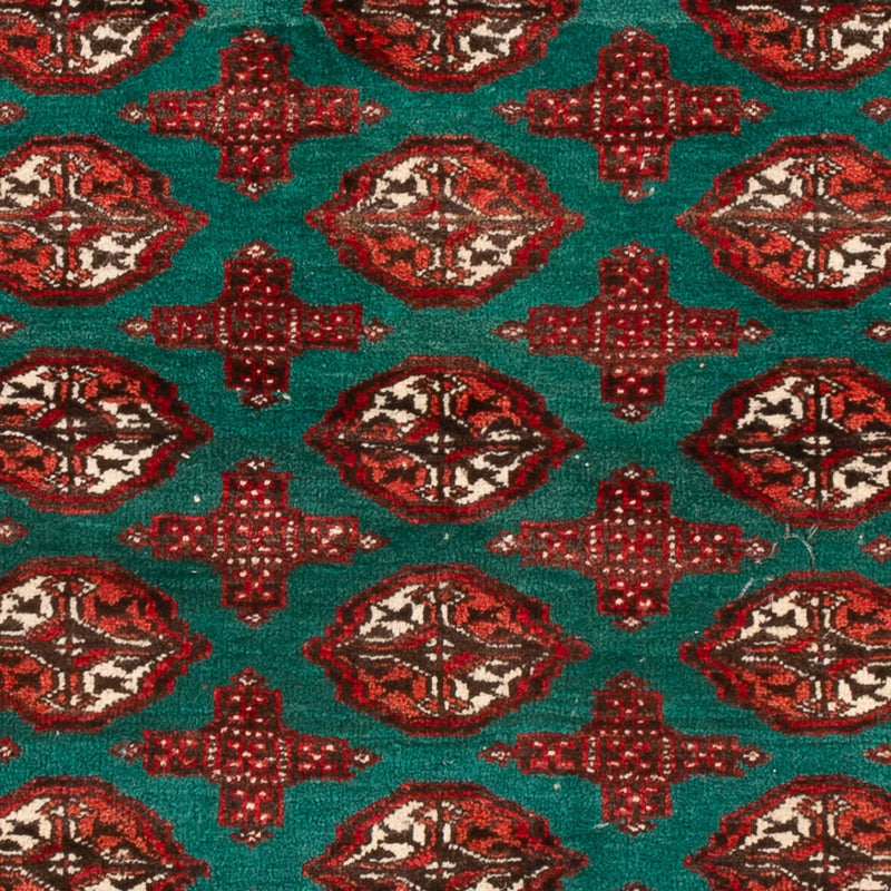 Turkaman-tæppe - 117 x 95 cm - flerfarvet